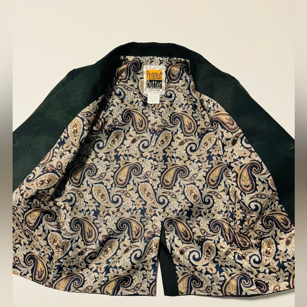 Peanut Butter Collection Boys Green Blazer Size 6 - Picture 6 of 7
